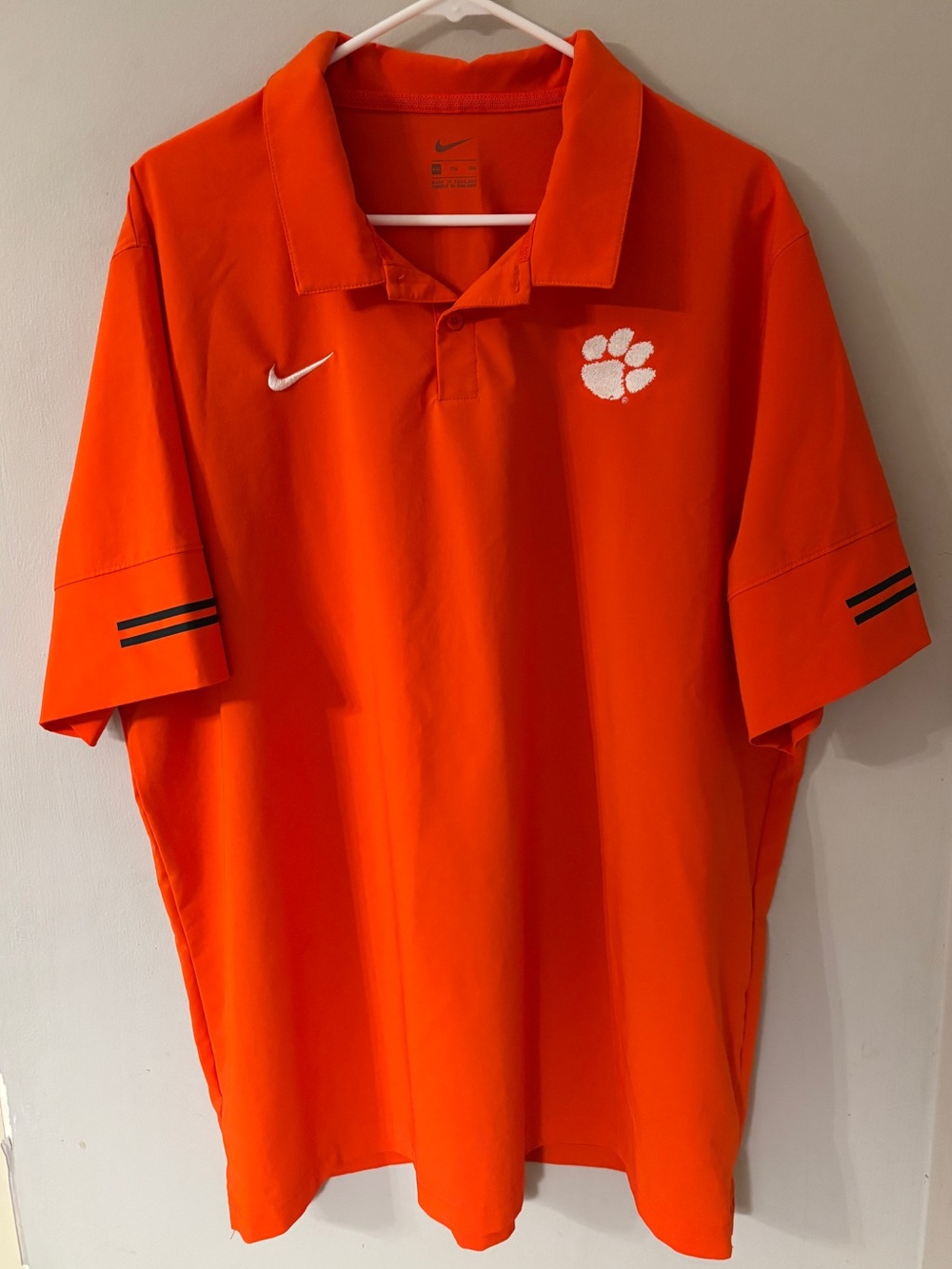 Nike Dri-FIT Clemson Tigers Polo Shirt Men’s XXL Orange NCAA Team Performance